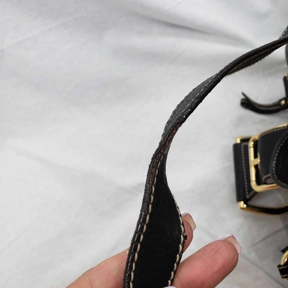 Dolce & Gabbana  Thick, Blk leather Sachel - Picture 6 of 8